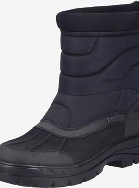 代购rieker男士雪地靴保暖防滑减震透气圆头拉链可拆卸鞋垫