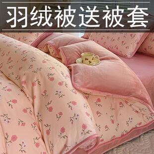 10斤羽绒被冬被95白鹅绒加厚保暖单双人宿舍鸭绒被羽绒被送被套