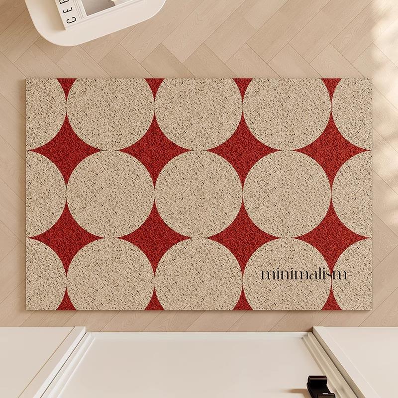 TipToe非常喜事入户门地垫进门家用门垫门口脚垫丝圈红色玄关地毯