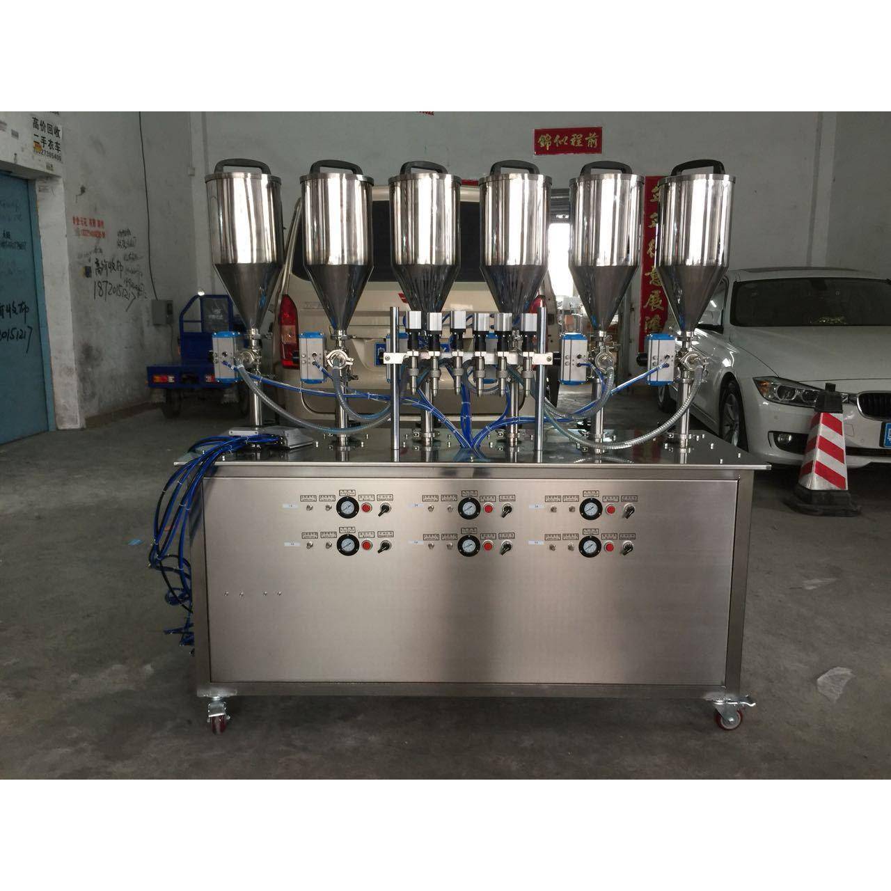 多色液体灌装机多头水彩颜料灌装机丙烯颜料自动灌装机