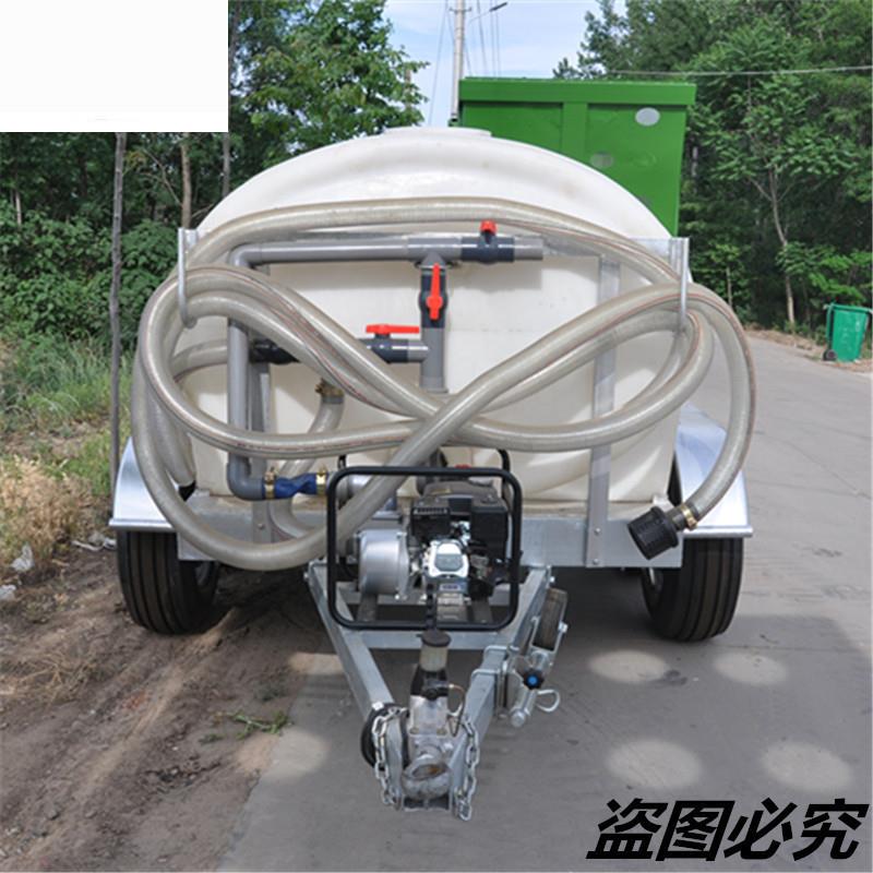 水罐拖车饮用水标准水塔镀锌拖车园林洒水罐拖车