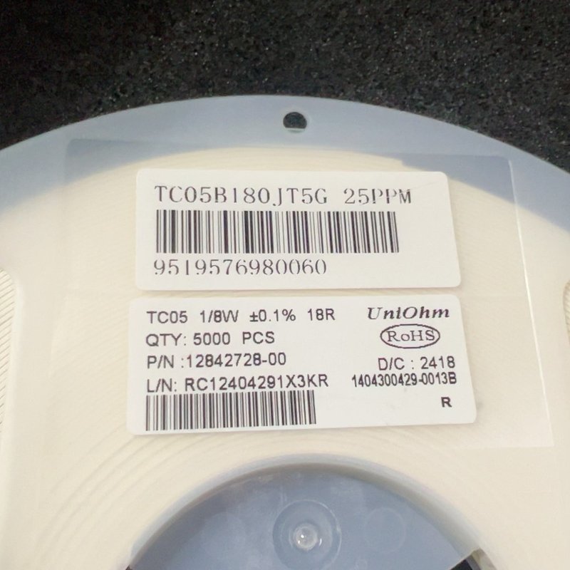 议价厚声薄膜贴片电阻TC05B180JT5GTC05B1002JT5GTC05B103JT5G图片