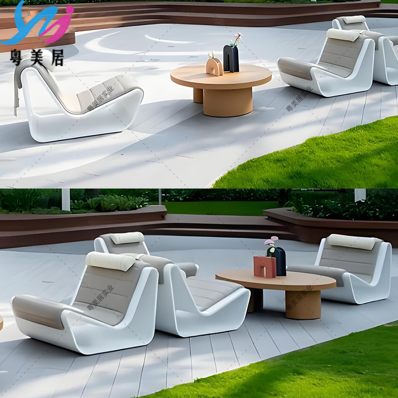 北欧简约时尚家居玻璃钢休闲椅子软包座椅儿童坐凳创意单人沙发