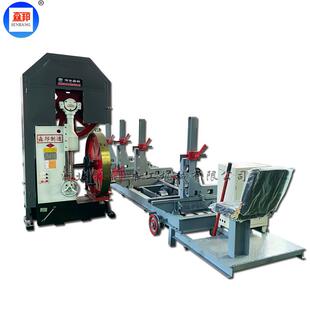 木工立式带锯机跑车半自动全新快速木材加工锯机切割机加长机械