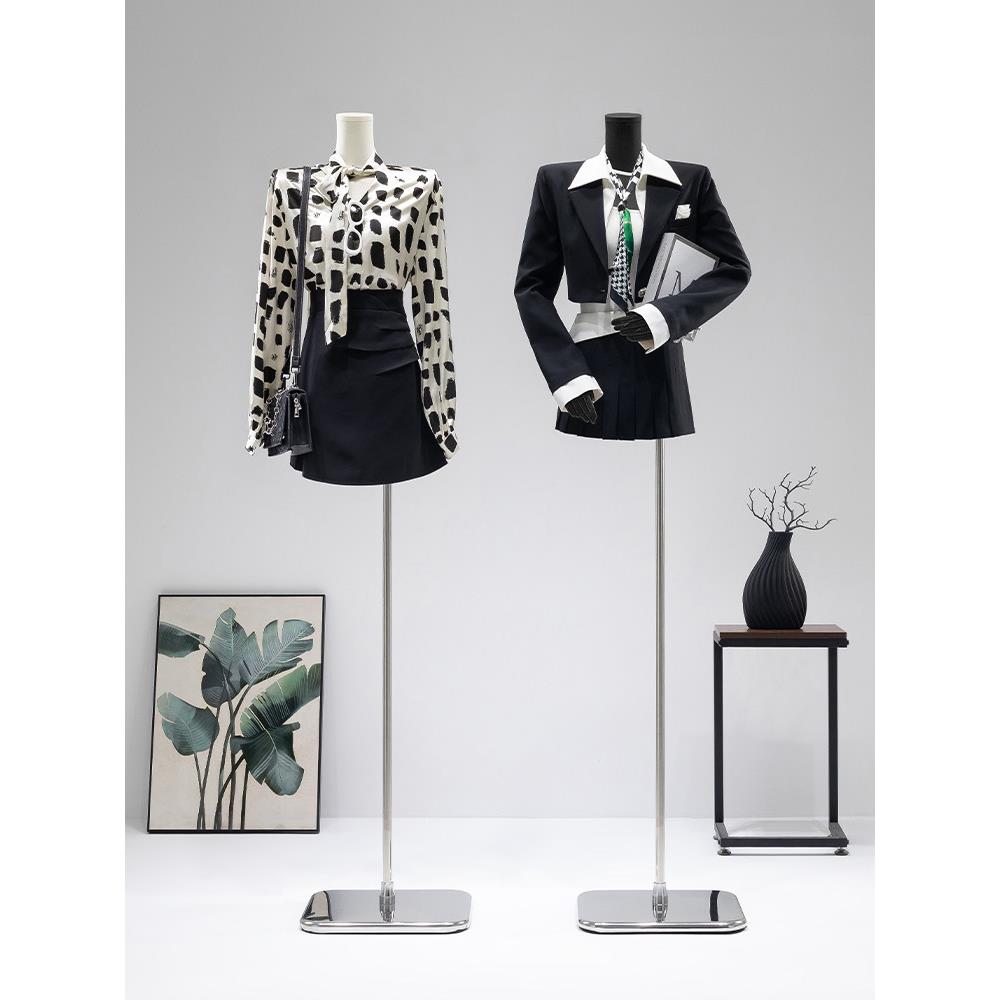 网红风女装模特展示架宽肩直角肩大平肩人台服装店橱窗全身道具