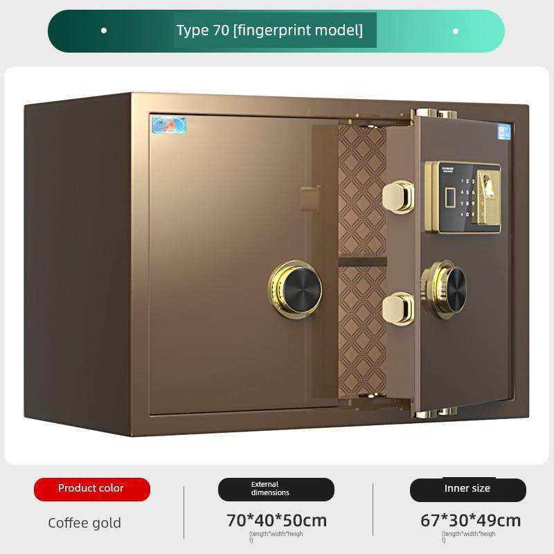 德国进口半导体指纹双模式卧式保险柜对开门多层钢铸体大空间珠宝