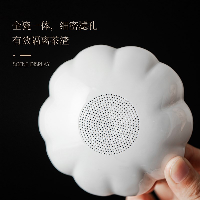 羊脂玉瓷功夫茶具套装家用高档德化白瓷手抓壶盖碗茶杯茶盘一整套