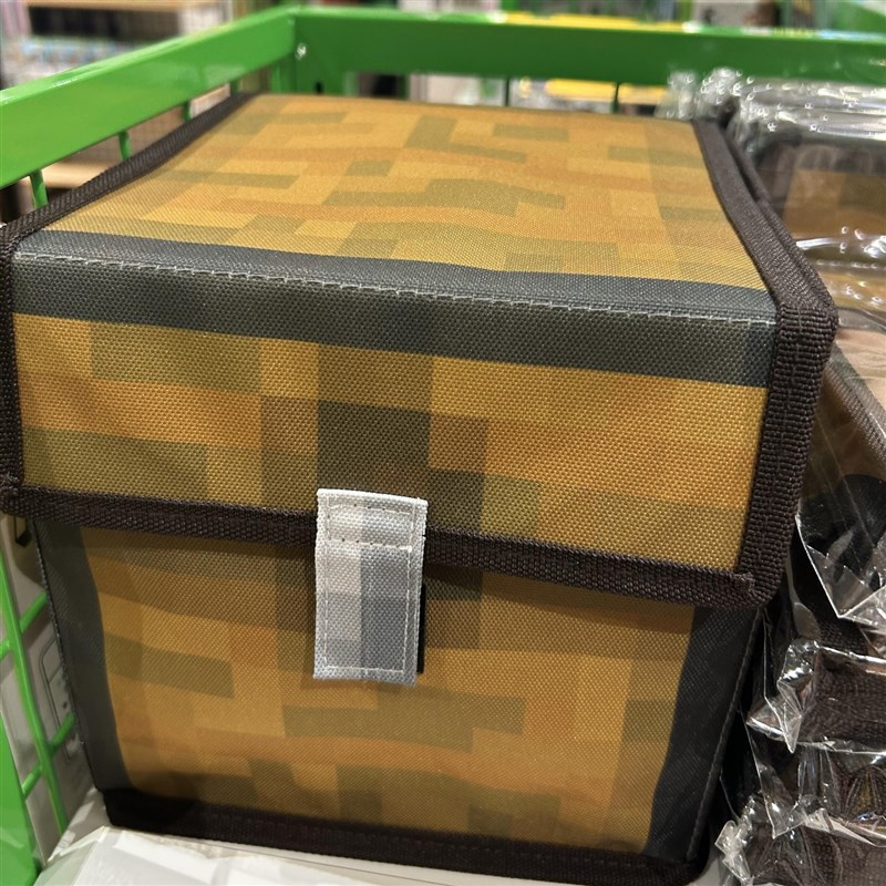 我的世界收纳箱周边宝箱收纳凳工具箱可折叠黄箱子带盖储物箱模型