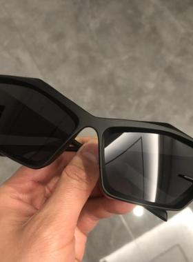 黑色未来感酷炫骑行墨镜男士y2k时髦凹造型太阳眼镜女防紫外线潮