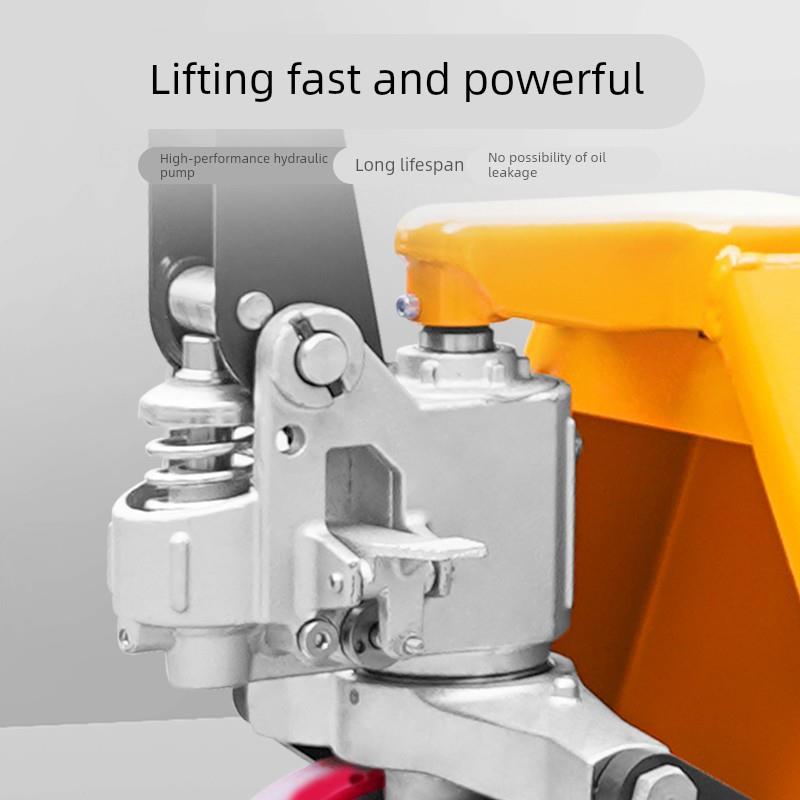 超低放矮型叉车手动液压搬运车35mm地牛叉车手拉车托盘运输拖车