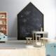 家用房子黑板墙木框挂式 儿童涂鸦绘 幼儿园主题墙北欧墙贴磁性家装