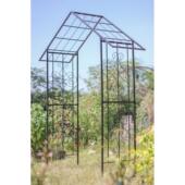 创新花园铁艺房子拱门花架爬藤架园艺花架铁线莲藤月蓝雪花支架