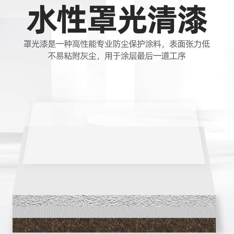 耐擦洗瓷化罩面漆外墙地面乳胶漆保护漆内墙漆环保家用哑光罩光漆