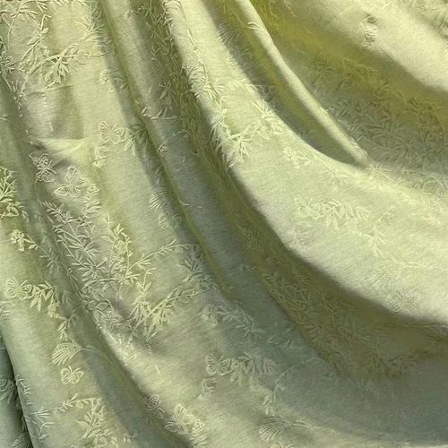 醋酸棉 多色可选 立体植绒印花 手工炒色 连衣裙衬衫旗袍半裙布料