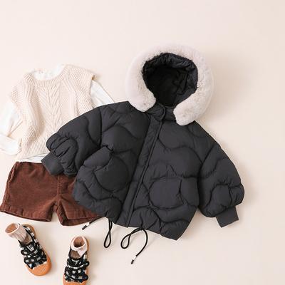 冬季宝宝羽绒服中小童装保暖女童羽绒服外套90绒21122