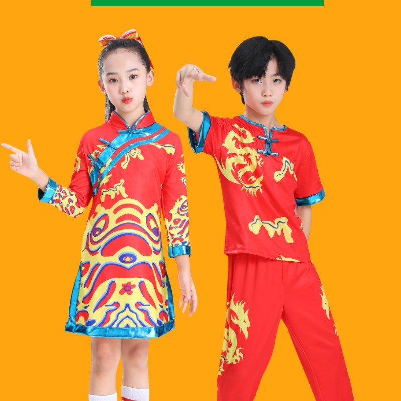 拉拉队服男女团体健美操r比赛演出服成人学生运动会旗袍走秀表演
