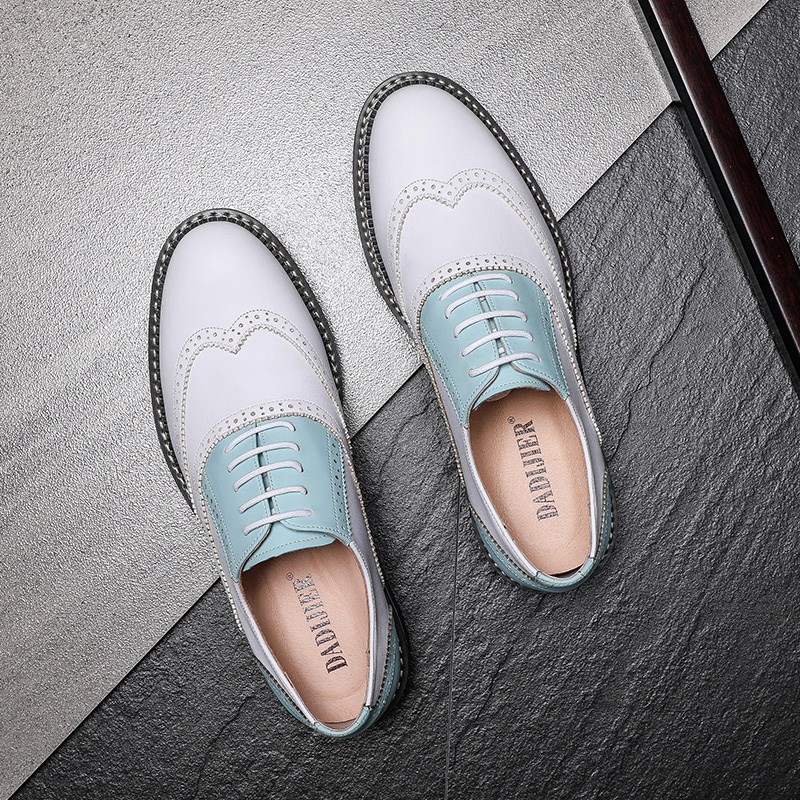 2024新款英伦皮鞋商务正装韩版潮流男鞋新郎个性婚鞋高端气质鞋子