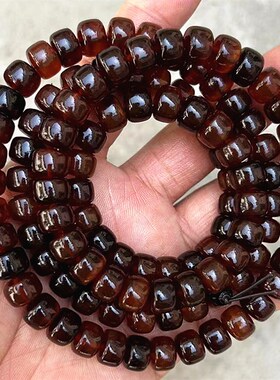 天然满血山龟甲老型桶珠手链108佛珠链男女民族风桶珠项链