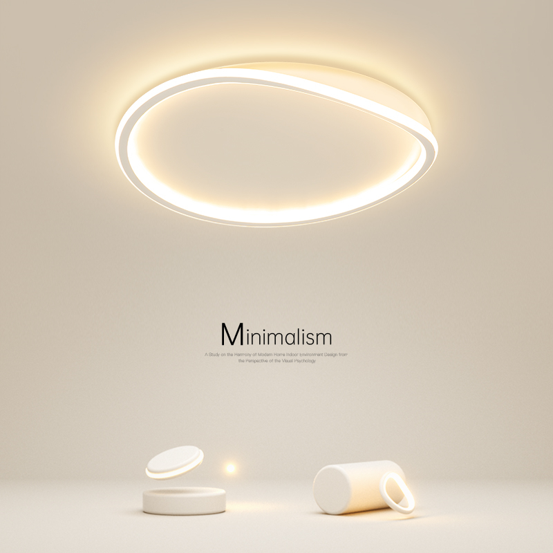 简约现代led吸顶灯创意卧室灯圆形客厅灯北欧餐厅灯书房房间灯具