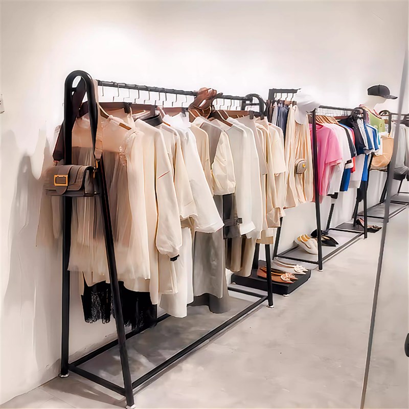 室内落地挂衣架北欧衣帽架卧室简约多功能收纳架家用单杆式晾衣架