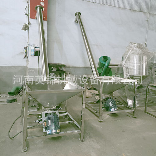 化工粉体螺旋提料机 色母粉螺旋上料机 304不锈钢面粉淀粉输送机
