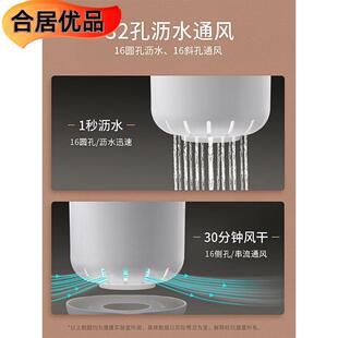 筷笼子镂空排水防霉婴儿勺子收纳盒空盒厨具铲子勺子筷子筒轻奢风