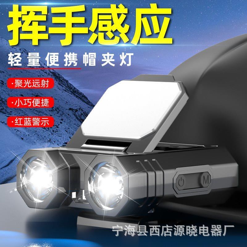 2023新款头灯强光充电头戴式照明灯应急手电筒远射户外夜钓鱼矿灯