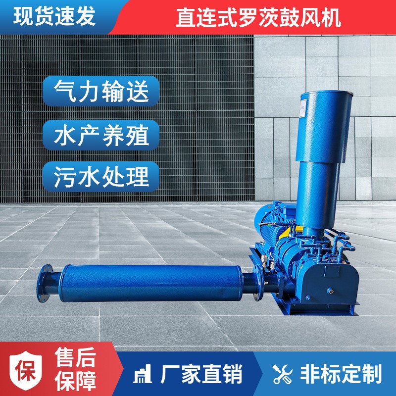 罗茨鼓风机 污水处理 增氧曝气 脱硫脱硝三叶罗茨直连式鼓风机