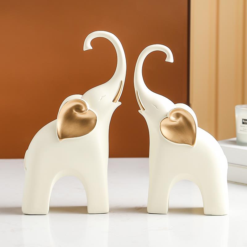创意大象摆件客厅电视柜酒柜小装饰品家居轻奢高档玄关家里高级感