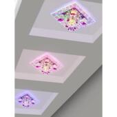 LED调光走道灯嵌入式 筒灯门厅玄关灯具 家用水晶走廊灯过道灯暗装