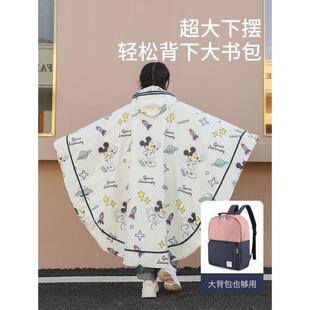 拉链款 轻薄速干雨衣儿童8岁日式 可背书包轻便女童男孩小学生雨披