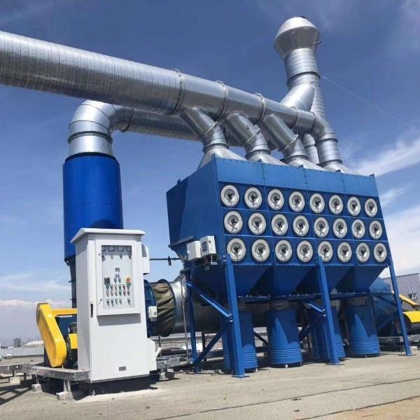 现货供应1万风量侧装滤筒除尘器焊接打磨烟尘处理设备阻燃滤筒