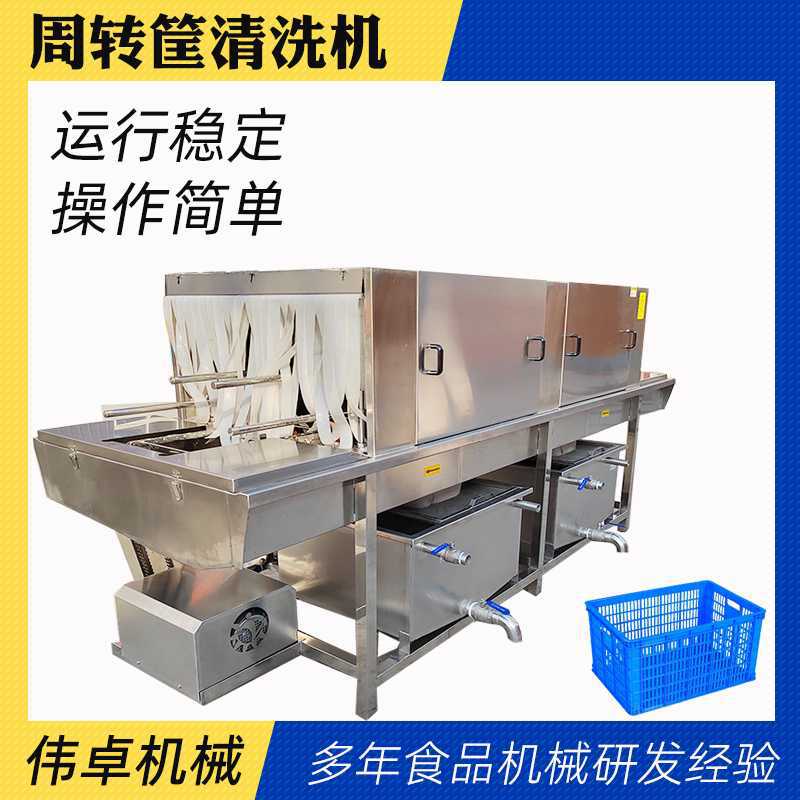 全自动洗筐机 大型周转筐清洗机 塑料周转箱清洗设备现货