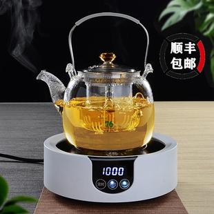 台湾76电陶炉煮茶器家用小型玻璃煮茶壶电茶炉茶具泡茶专用烧水壶