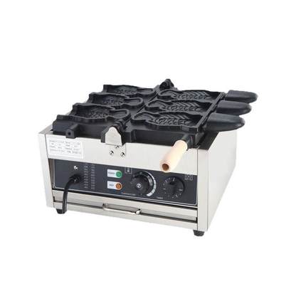 三条冰淇淋鲷鱼烧商用韩式小鱼饼机110V小吃设备生产厂家