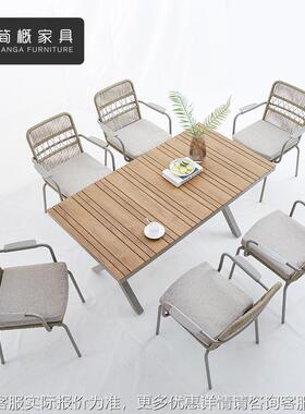 29184北欧外家具庭院别墅花晒园金属桌椅民宿露防台海边室户外水