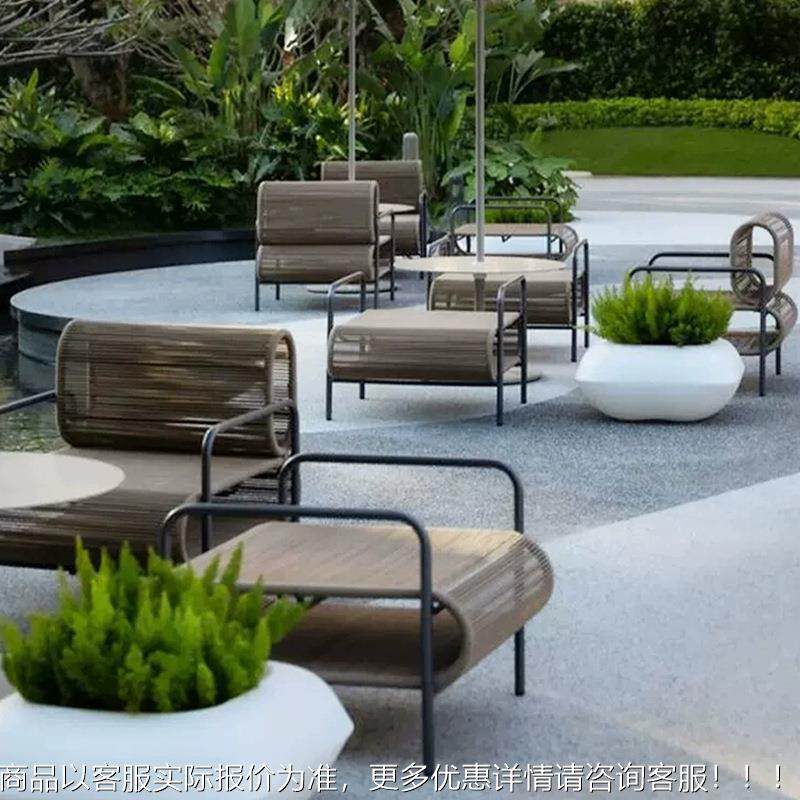 户外藤编园庭167园院沙发休别墅露台茶几沙发椅闲三件套庭院花家,住宅家具,户外沙发,淘宝优惠券,粉丝福利购,淘宝优惠卷