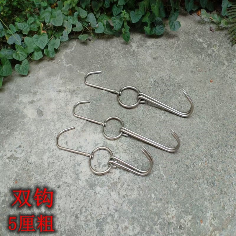 烤鸭挂钩不锈钢乳猪钩q挂肉钩烤鸡钩卤鹅挂钩商用烧腊环劲恒配件