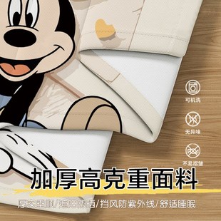 卧室儿童房遮挡 全遮光免打孔魔术贴小窗户t窗帘遮阳隔热2025新款