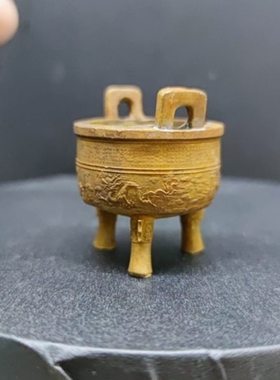 纯铜香炉袖珍迷你线香炉家用室内檀香炉小号香薰炉香插香底座焚香