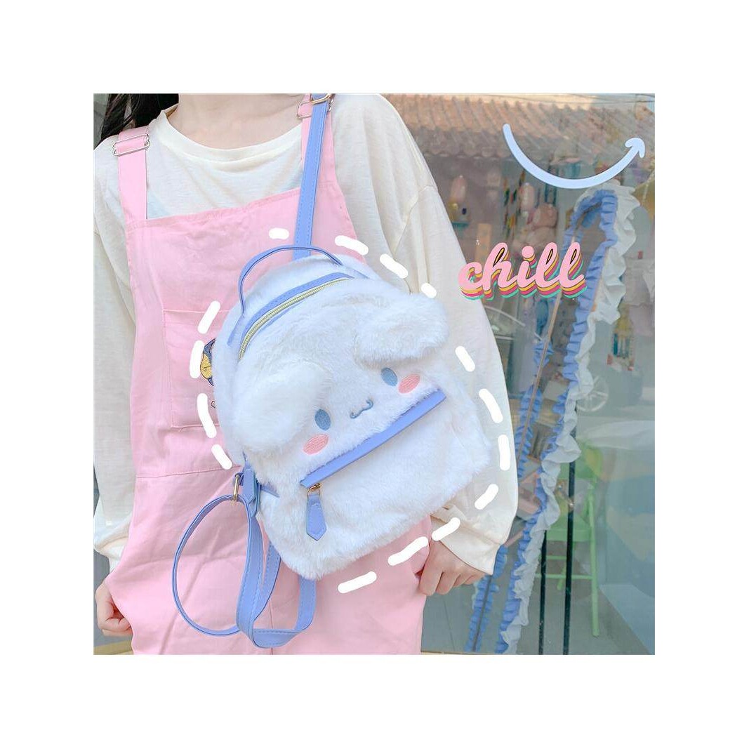 韩版ins风少女书包女日系可爱软妹双肩包休闲百搭灯芯绒学生背包