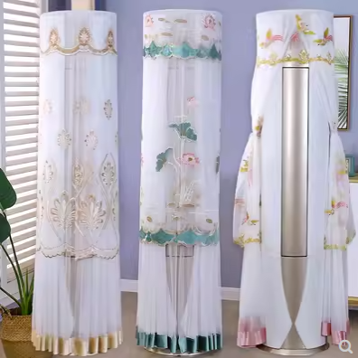 立式空调防尘罩格力海尔客厅柜机圆柱形开机不取保护空调罩套