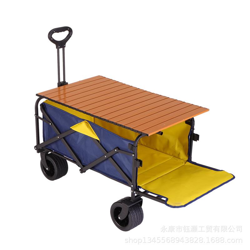 新款户外野营车折叠露营小拖车营地手推车轻便折叠简易拉杆车