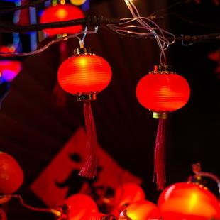 饰流苏大红灯笼led小彩灯闪灯串灯满天星春节家用布置 新年过年装