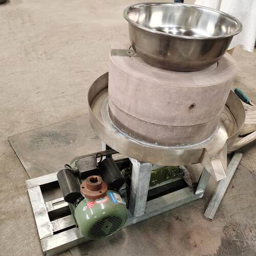 电动麻酱石磨全机 磨自动油TRT坊磨坊磨浆机芝 粮食加工粉机