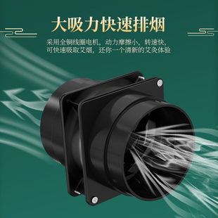 USB艾灸吸烟器带开关家用排烟移动小型排烟机室内抽烟艾灸吸烟机