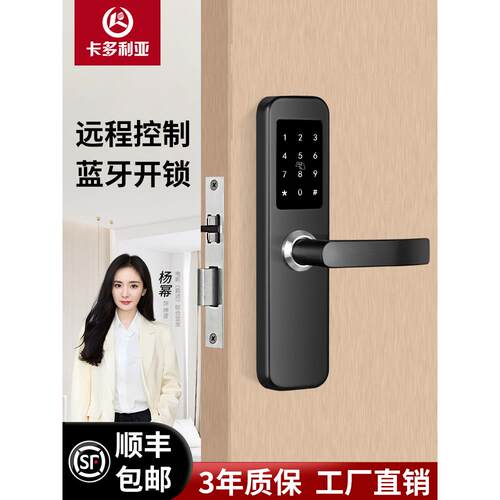 卡多利亚木门密码锁室内门锁执手锁公寓民宿门锁卧室出租房间门锁