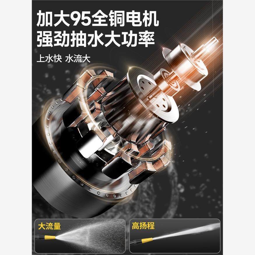 德国进口全铜直流潜水泵12-72V宽电压九级涡轮增压百米扬程农用抽