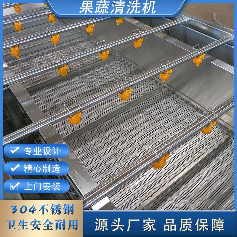 连续式番茄气泡清洗机大枣清洗去杂设备樱桃清洗机设备