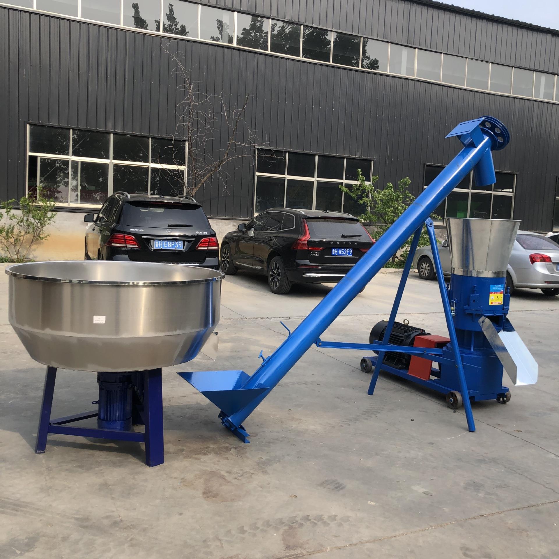 混合搅拌造粒生产线 膨润土猫砂全套设备 牛羊猪鸡鸭鹅颗粒机